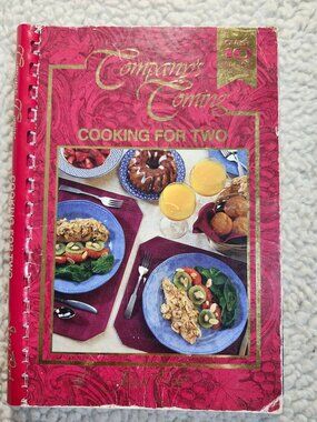 Companys Coming Cooking For Two Jean Pare 1997 Spiral Cookbook Recipes Vintage